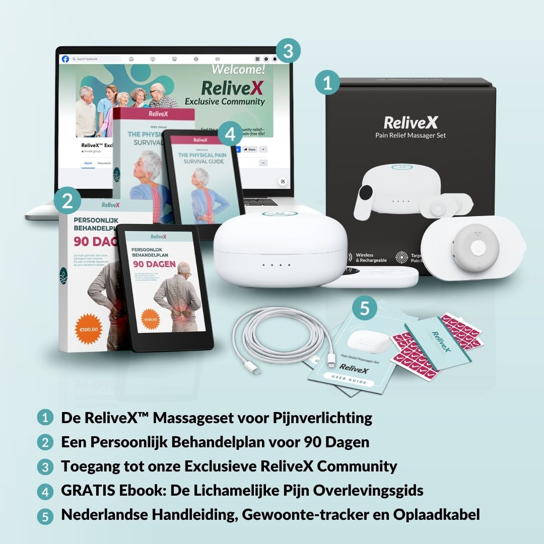 ReliveX™ Massageset voor Pijnverlichting - ReliveX